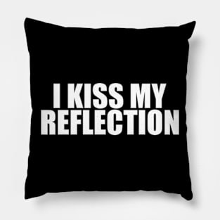 I Kiss My Reflection Y2K Tee, Girl Outfit 00s Inspired Retro Tee, Late 90s Style Pillow