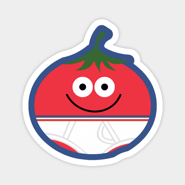 TOMATO IN UNDERWEAR Magnet by toddgoldmanart