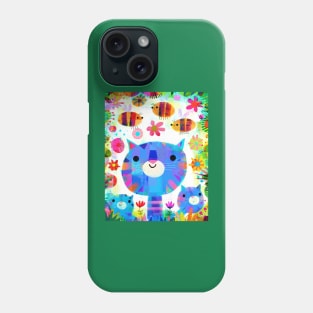 Cat and Bees Phone Case