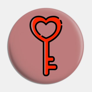 valentine's day key Pin