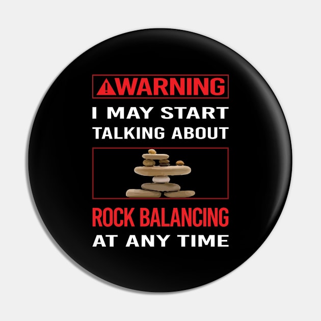 Red Warning Rock Balancing Stone Stones Rocks Stacking Pin by Happy Life