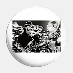 Motörhead Lemmy Kilmister Art Print Heavy Metal Speed Metal Hard Rock Pin