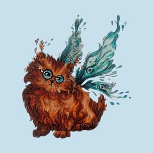 Fairy Cat wearing Glasses. T-Shirt