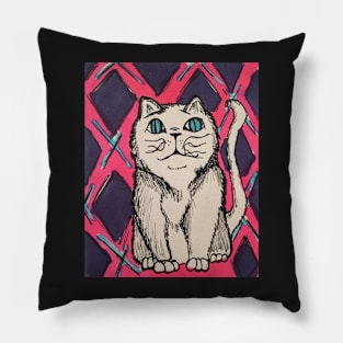 Geometric Cat #2 Pillow