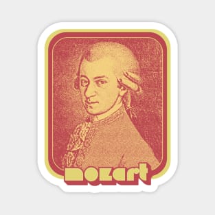 Wolfgang Amadeus Mozart // Retro Aesthetic Fan Art Design Magnet