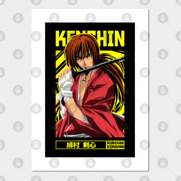 Himura Kenshin Rurouni Kenshin Anime Design Kenshin Posters And Art Prints Teepublic Got to the bit where he fights the guy with the big sword. himura kenshin rurouni kenshin anime design