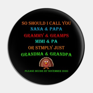 Thanksgiving Pregnancy Announcement Ideas Grandparents Announcement Onesie Grandma grandpa baby reveal Custom date reveal Pin