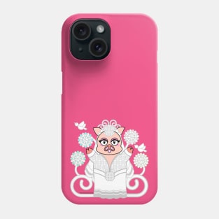 PIGGY WHITE WEDDING: BRIDE Phone Case