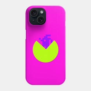 PACMAN vs SPACE INVADER GREEN NEON Phone Case