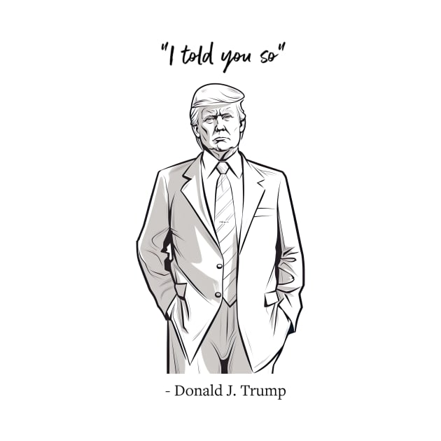 "I told you so" - Donald J. Trump by UmagineArts