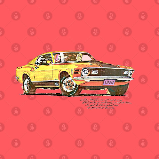 Ford Mustang GT Mach 1 Retro Advert by CultOfRomance