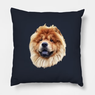 Chow Chow Fluffy Puppy Dog Head Pillow