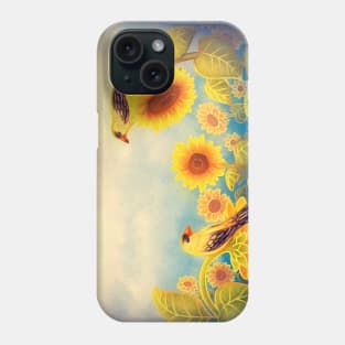 Gold Sunflowers Phone Case