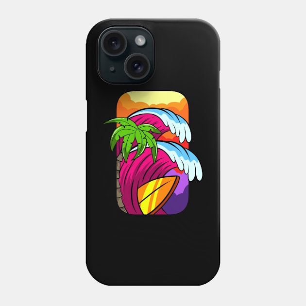 two waves Phone Case by Behold Design Supply