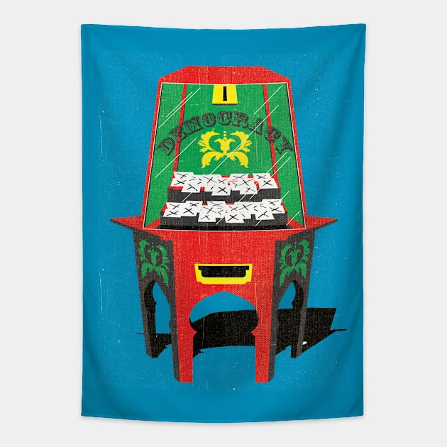 Independent_democracy  chance.jpg Tapestry by Neil Webb | Illustrator