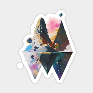 Abstract mountain Magnet