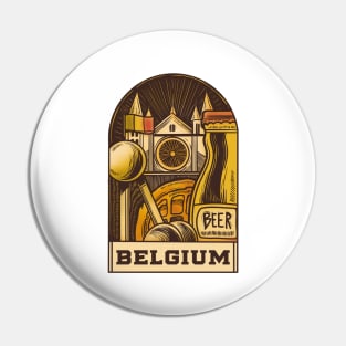 Belgium P R t shirt Pin