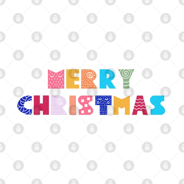 Merry Christmas typography by showmemars