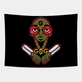 Dog or Die - Red Version Tapestry