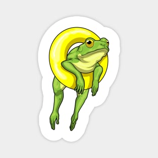 Frog Swimming Lifebuoy Magnet