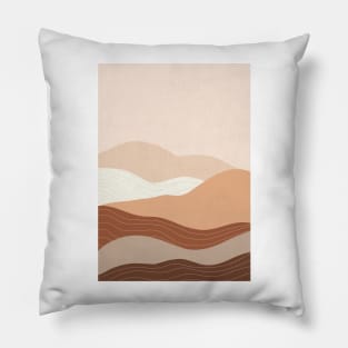 Abstract Bohemian Mountains Painting 6 Pillow