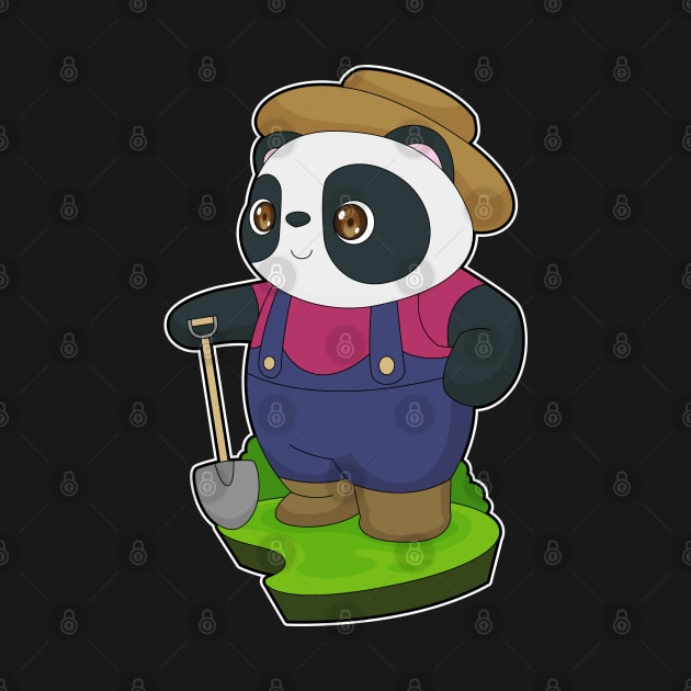 Panda Farmer Shovel by Markus Schnabel