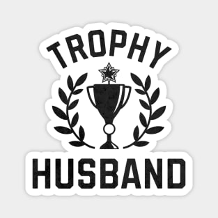 Trophy Husband Award Blk Magnet