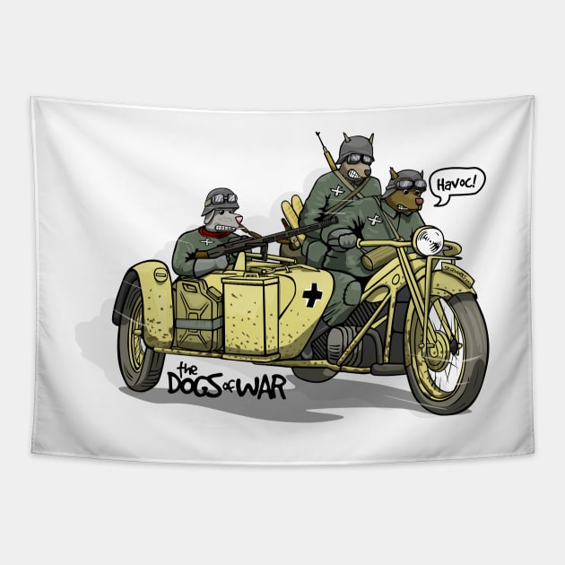 The Dogs of War: Zundapp ks750 Tapestry by Siegeworks