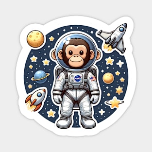 Space Monkey Magnet