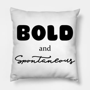 ISFP Bold and Spontaneous Pillow