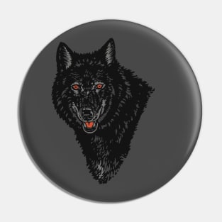 Wolf head Pin