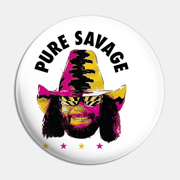 Macho Man Pure Savage R Pin by MunMun_Design