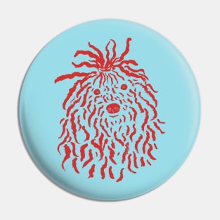Puli (Sky Blue and Red) Pin