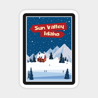 Sun Valley, Idaho,Ski Poster Magnet