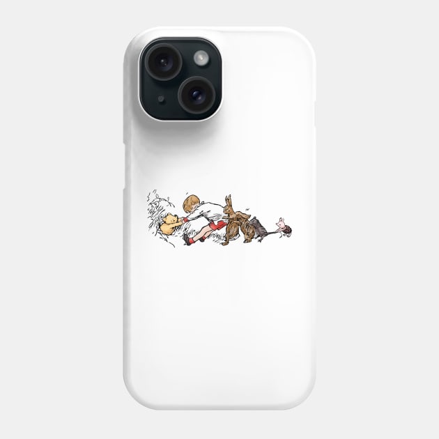 Classic Stuck Winnie the Pooh Phone Case by Boyanton Designs