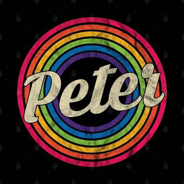 Peter - Retro Rainbow Faded-Style by MaydenArt