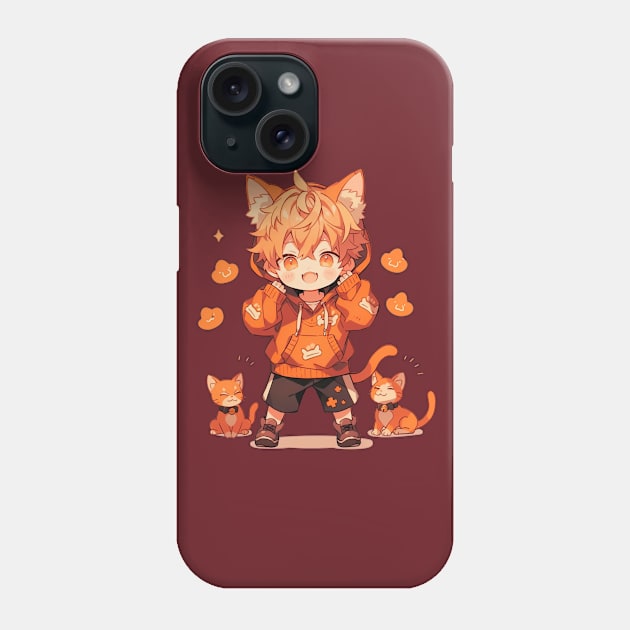 The Charming Purr Phone Case by Thoru.Art