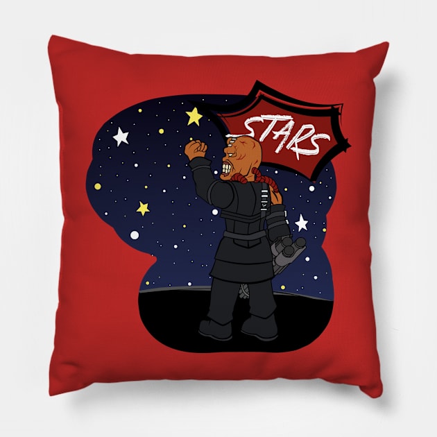 RE Nemesis Hates STARS Pillow by LittleBearArt