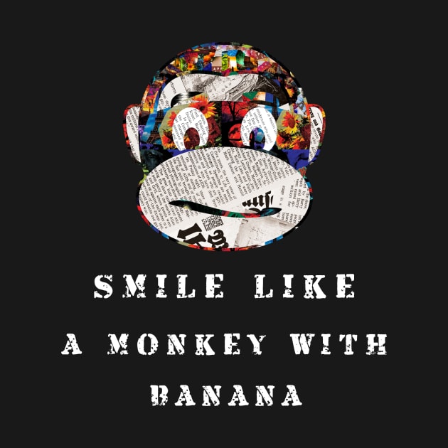 smile like a monkey with a banana by munoucha's creativity