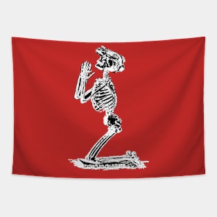 Praying Skeleton Standalone Tapestry