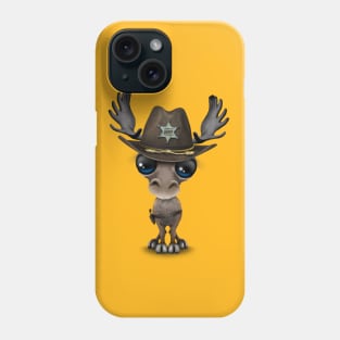 Cute Baby Moose Sheriff Phone Case