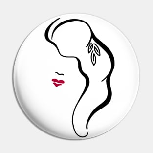 Red Lips Pin