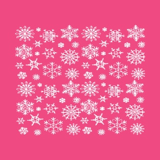 Hot Pink Snowflake T-Shirt