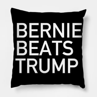 Bernie Beats Trump - Bernie Sanders, Bernie 2020, Anti-Trump Pillow