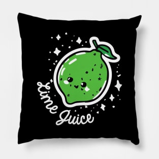 Lime Juice Kawaii Bartender Retro Pillow