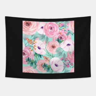 Pink Roses Tapestry