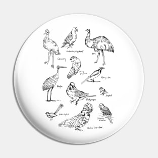 Australian Birds Pin