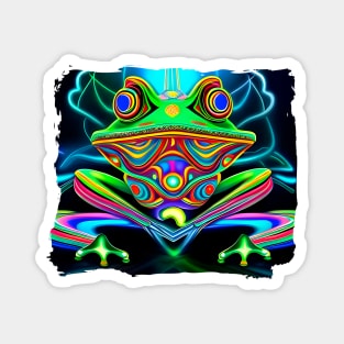 Froggy Animal Spirit (16) - Trippy Psychedelic Frog Magnet