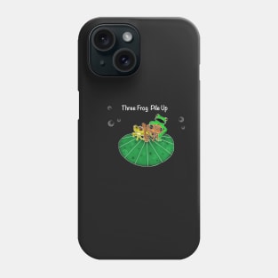 Three Frog Pile Up Phone Case
