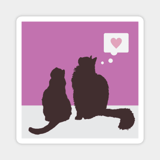 Chonk+Marcie Thinking of Love Magnet